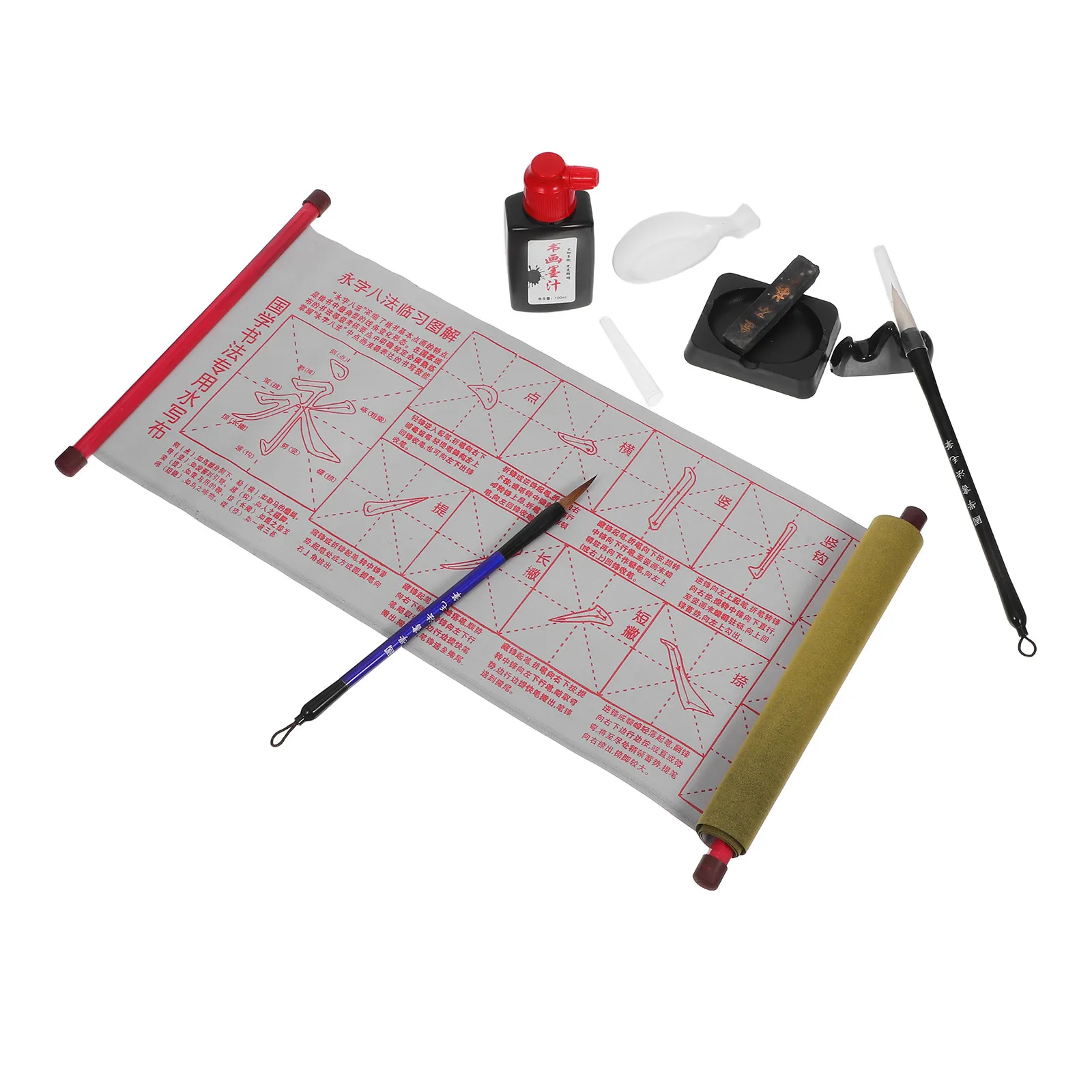 portable-chinese-calligraphy-set-1-portable-box-3-brushes-inkstone-water-writing-paper-travel-storage-case-for-beginners-artists