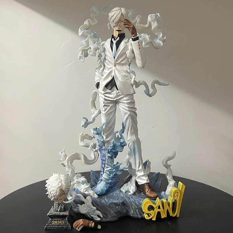

One Piece Nika Sanji Action Figure 28cm Manga One Pieces Figurine Anime Peripheral Collectible Figuras GK Statue Model Gift