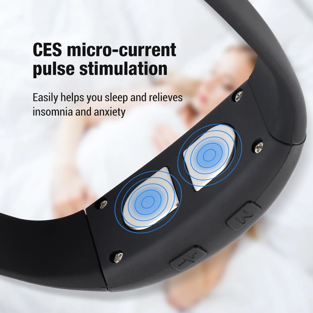 Microcurrent Sleep Aid Device 3 Modes Low Frequency Pulse Stress Reduction Sleeping Apparatus Insomnia Watch Sleeping Device