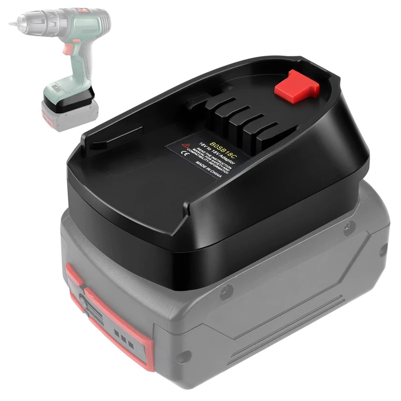 Adaptador de Bateria para Bosch 18v Bateria Li-ion Bat618 em Casa Ferramenta Elétrica de Lítio Substituir Todos os 18v Verde Azul Uso do Adaptador