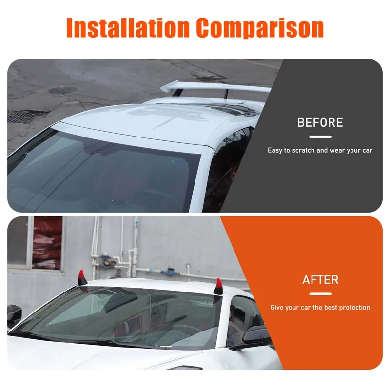 لسيارة شيفروليه كورفيت C8 2020+ PVC الأحمر لتزيين سقف السيارة ملصق ثلاثي الأبعاد ملحقات التعديل الخارجي