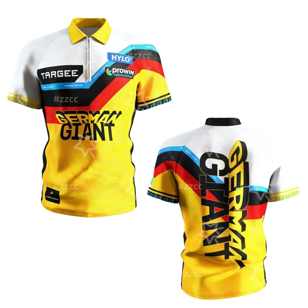 

Футболка без воротника Gabriel Clemens 2025, официальная спортивная футболка для дартса, быстросохнущая, мужская, детская, топ, Y2K, женская