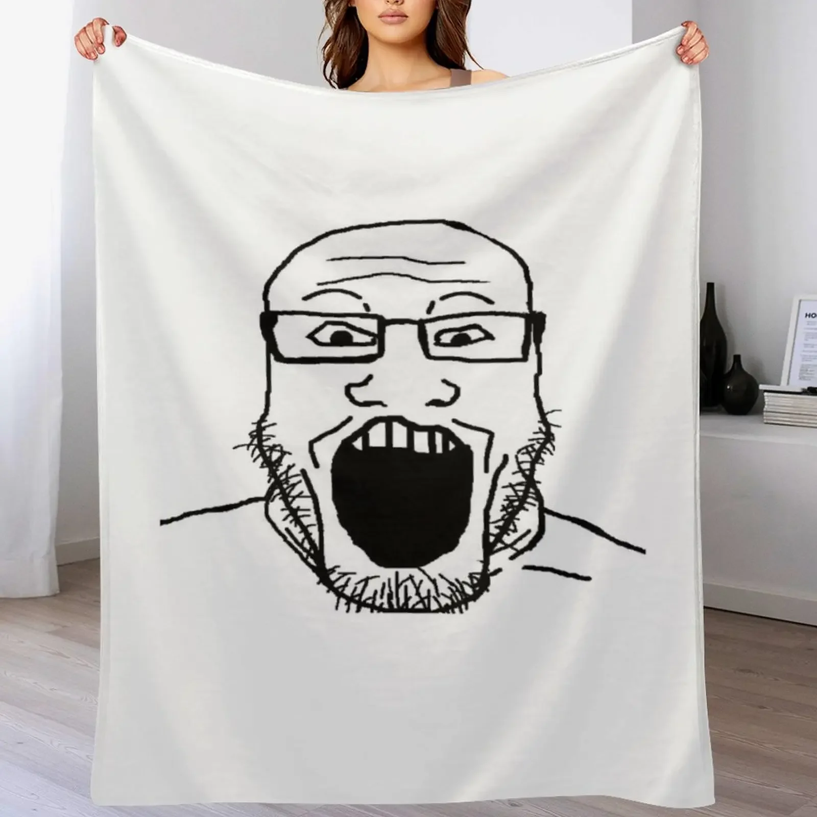 

Markiplier Soyjak Throw Blanket Quilt Kid'S valentine gift ideas Thermals For Travel Blankets