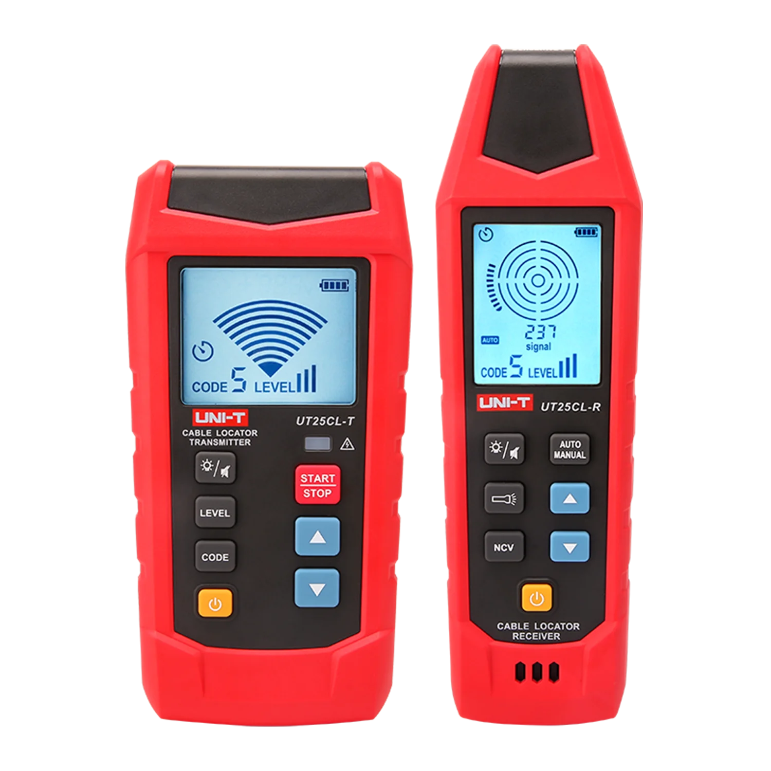 Imagem -02 - Localizador de Cabo de Mão Ncv Teste Elétrico sem Contato Detector de Segurança Elétrica Rastrear Caminhos de Cabo Subterrâneo Uni-t-ut25cl