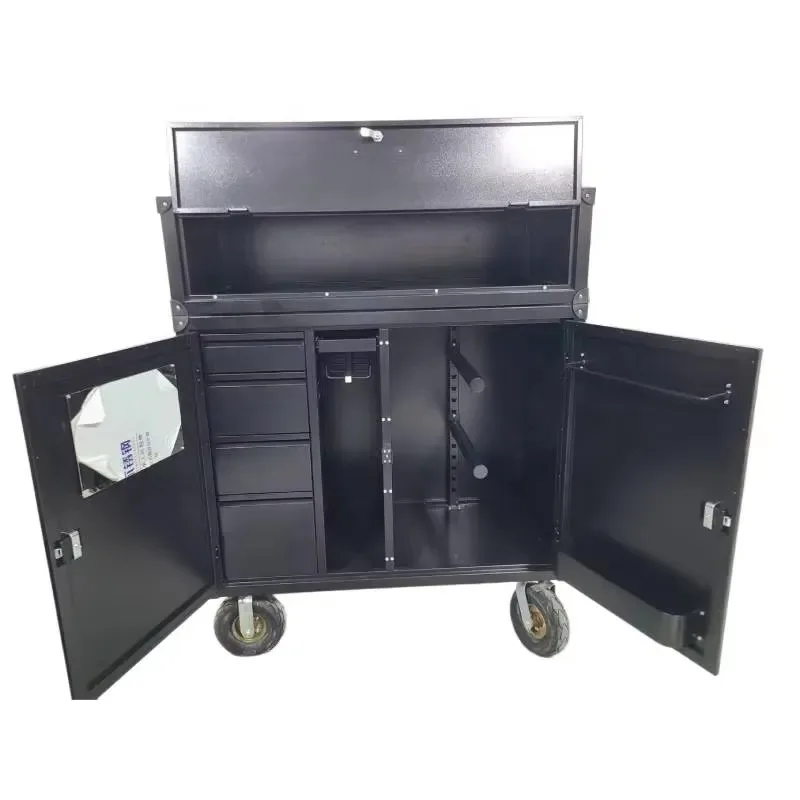 custom rust-resistant galvanized steel saddle cabinets and wheeled harness box lockers