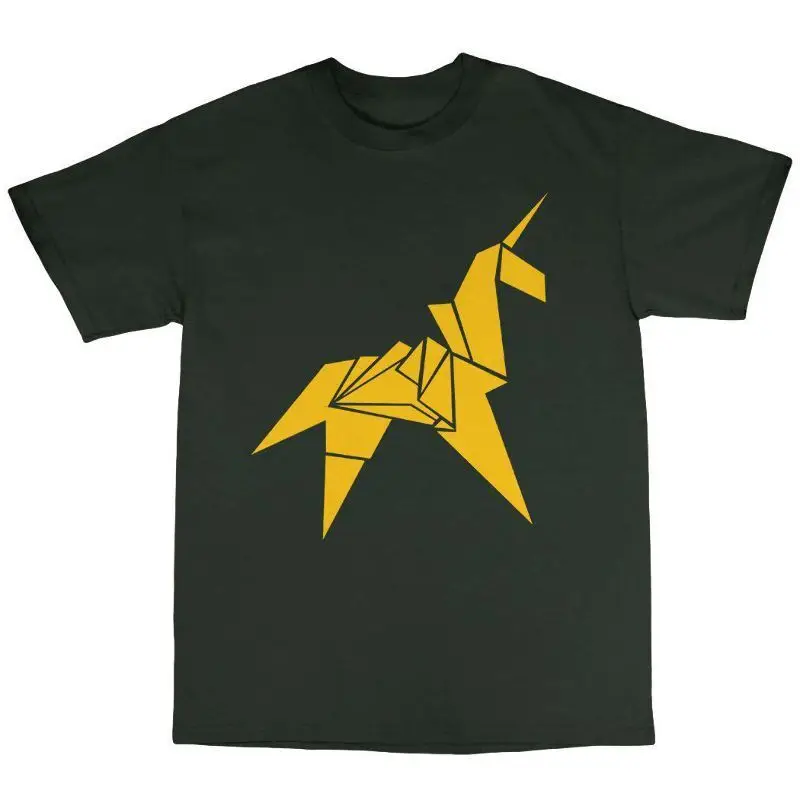 

Origami Bladerunner Inspired T-Shirt 100% Cotton Tyrell Corporation Replicant Men's Clothing Short Sleeve Tops