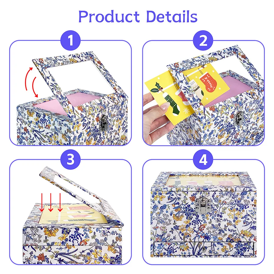 Hot Selling New Floral Music Jewelry Box Rotating Ballet Girl Figurine With Photo Frame Lock Drawer For All Festival Daily Gift