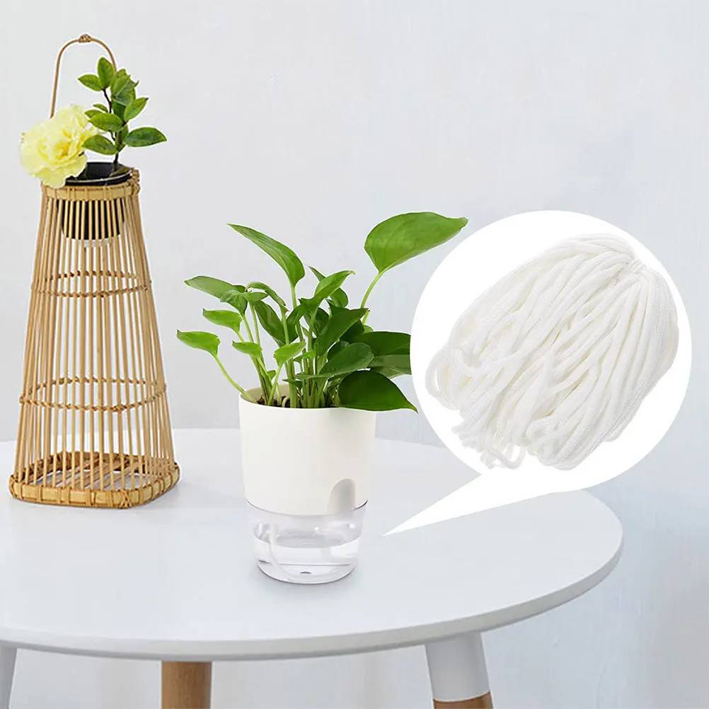 

1 Bundle Water Absorption Cotton Thread for DIY Self Watering Planter Pot Irrigation Accessory Gardening Hydroponic Equipment