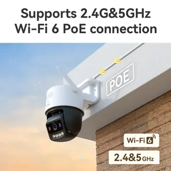 IMOU Titan Pro 6MP 5G WIFI IP kamera Červeno-modrá výstražná světla Venkovní POE bezpečnostní kamera Plně barevná noční vidění Detekce osob 10 nejlepší prodej veo kamera - №8