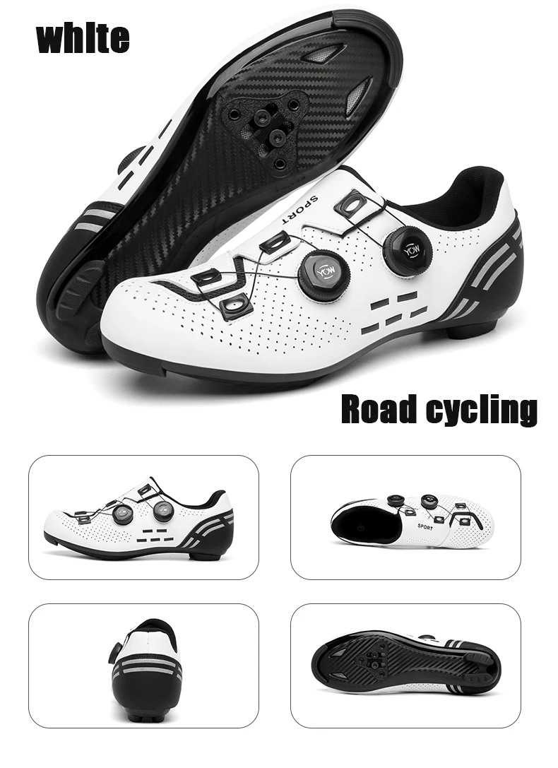 Neue Herren-Radsportschuhe Outdoor MTB Bergschuhe Damen SPD Rennrad-Sportschuhe Hochwertige Wander- und Radsportschuhe – Detail 5