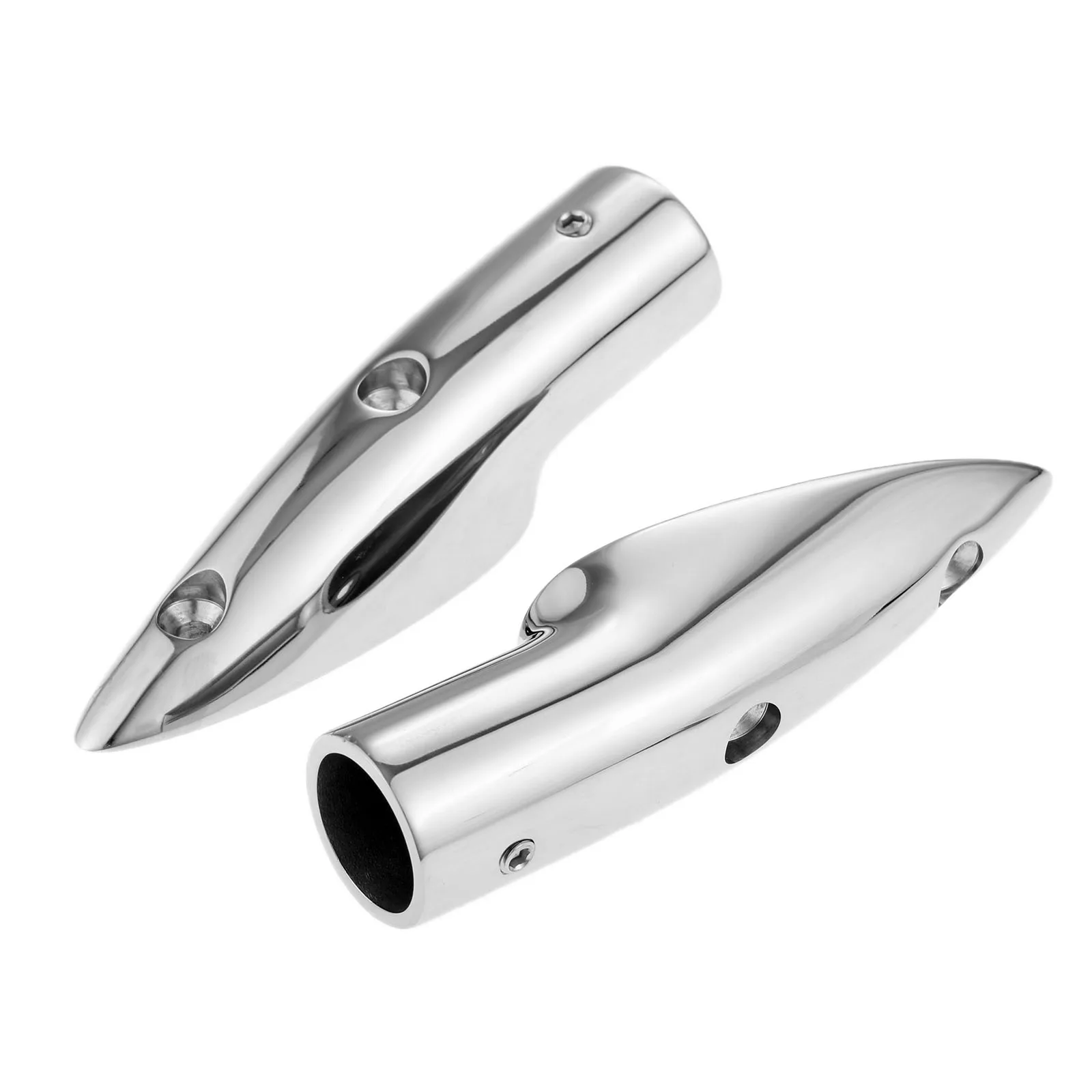 Do użytku morskiego 316 łódź ze stali nierdzewnej Rail End łodzie rura ręczna poręcz do żaglówki/Powerboat balustrady 22mm 7/8 Cal Tube
