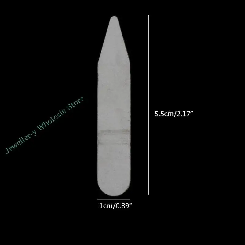 R7UF 200PCS/세트 플라스틱 칼라 스티프 렌저는 드레스 셔츠 남성 선물을위한 뼈를 유지합니다.