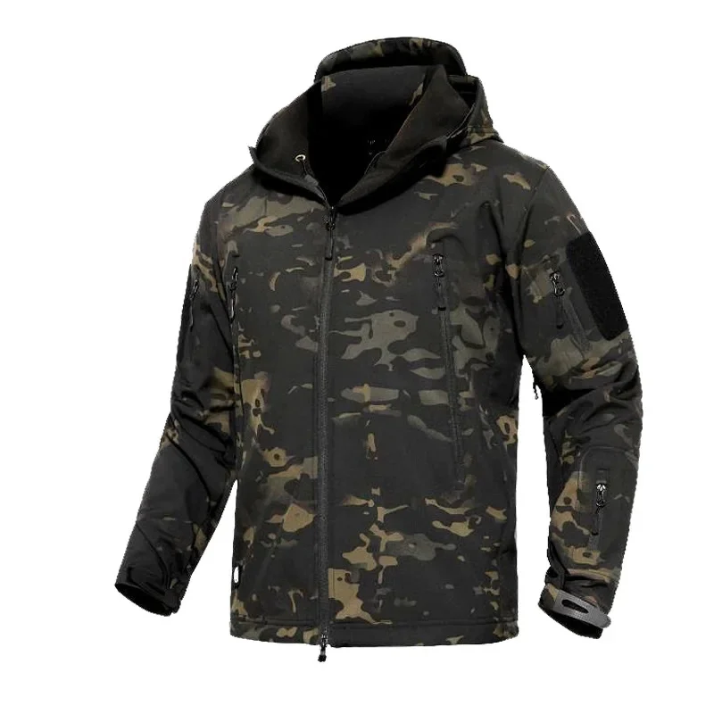 

Army Clothing Men's Military Fleece Jacket Safari Airsoft Tactical Men MulticamTracksuits Camouflage Windbreakers 5XL