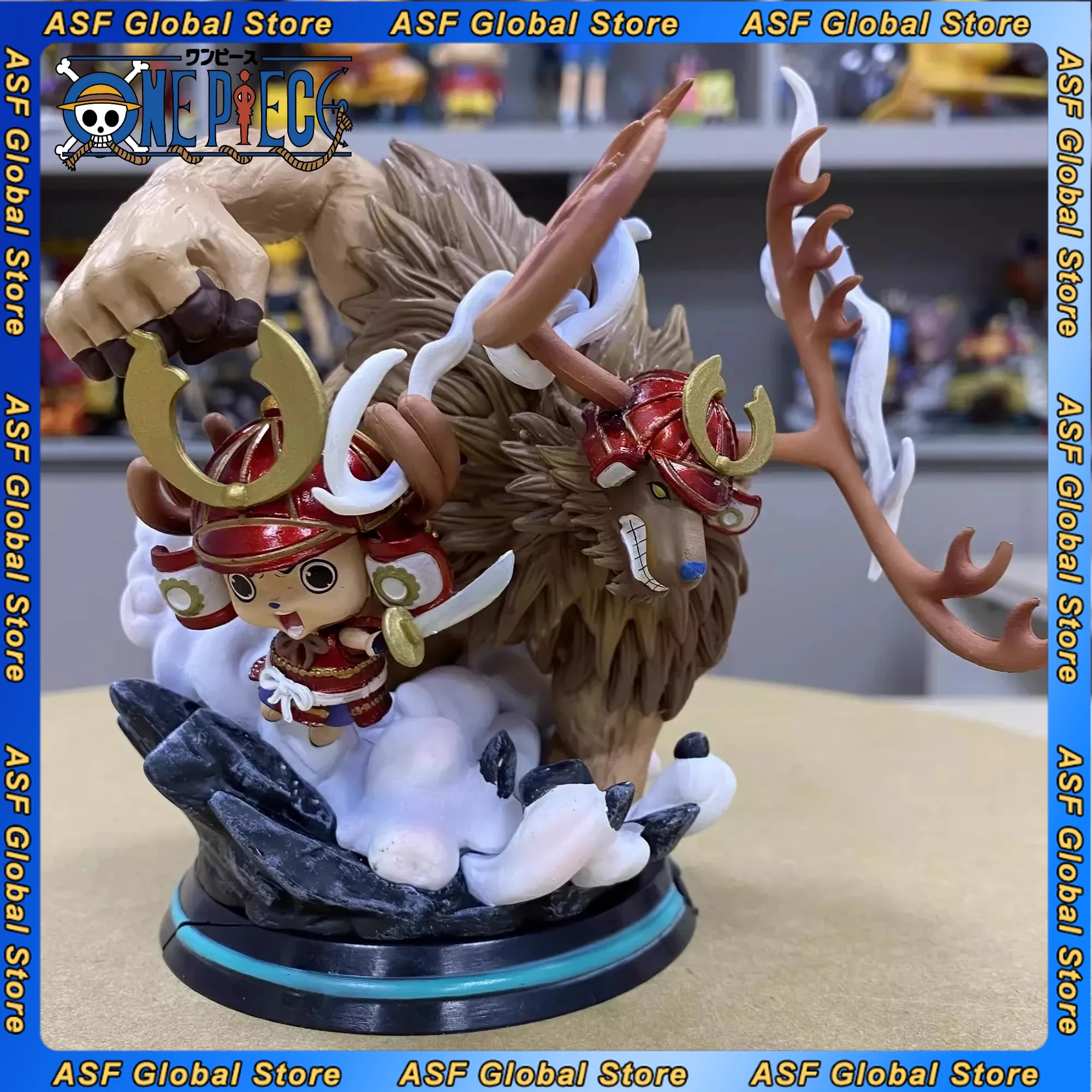 

13cm One Piece Tony Tony Chopper Onigashima Resonance Tiane Chopper Peripheral Model Standing Ornaments Give Children Toys Gifts