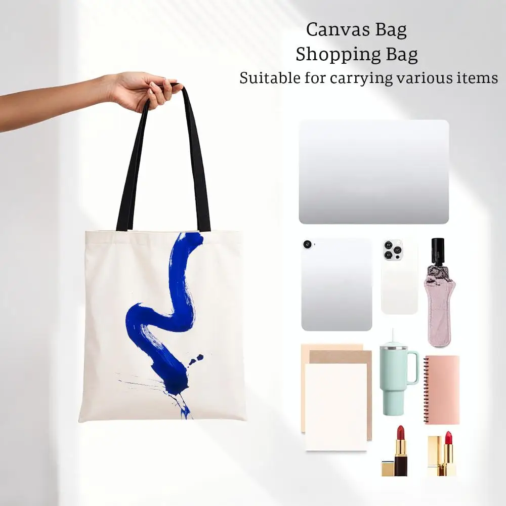 Color Art Yves Klein Storage Bags Bags Series Print Bag Lightweight Shoulder Daily Shopping Bags