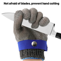 Anti-cut Gloves Safety Cut Proof Stab Resistant Stainless Steel Wire Metal Mesh Butcher Hand Protect Meat