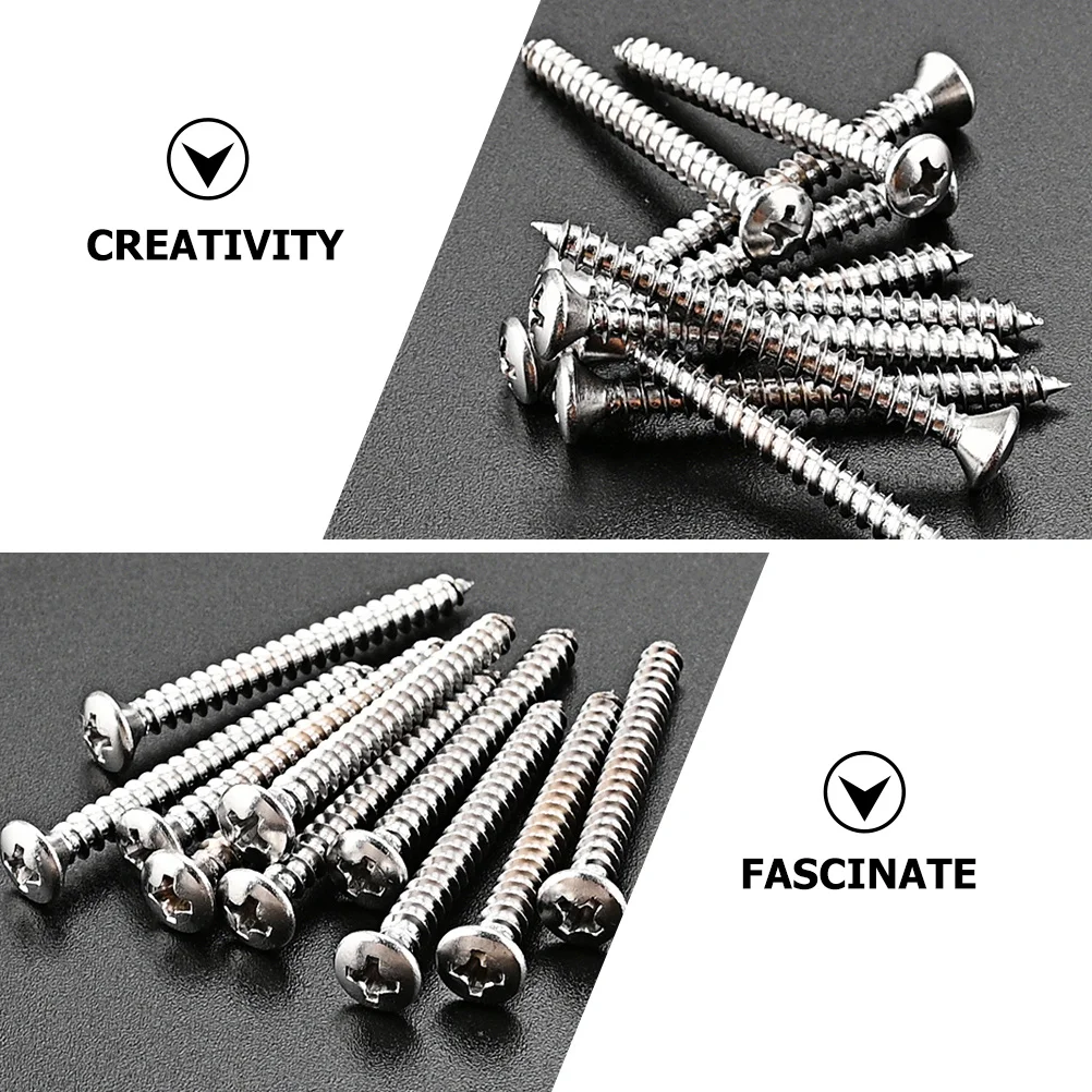 

10pcs Stainless Steel Neck Reinforcement Plate Replacement Durable Metal For Electric Guitar Bass Parts Sturdy Neck Mounting