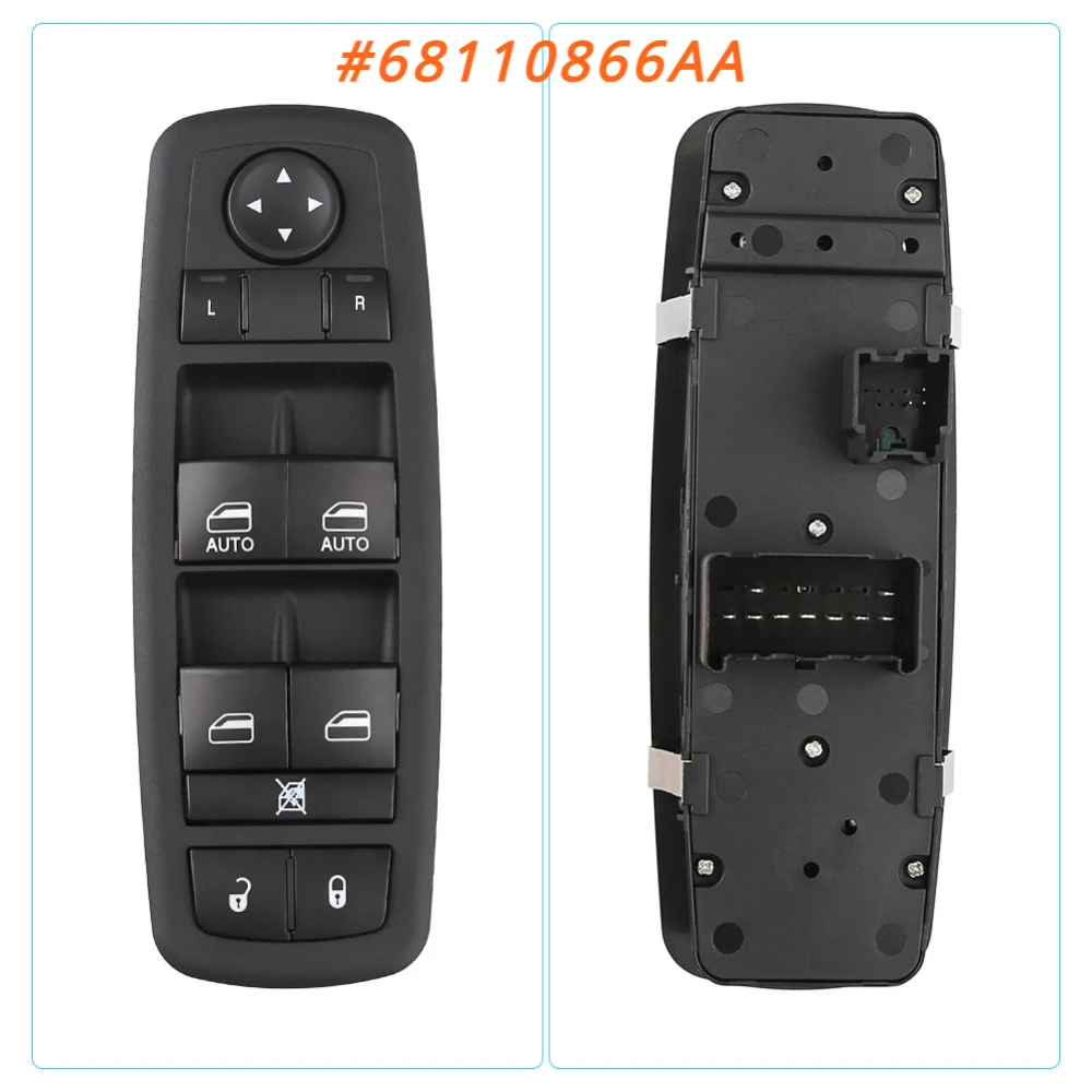 68110866AA Window Control Switch For Chrysler Town & Country 3 + 9 Pins Electric Power Window Switch For Dodge Grand Caravan