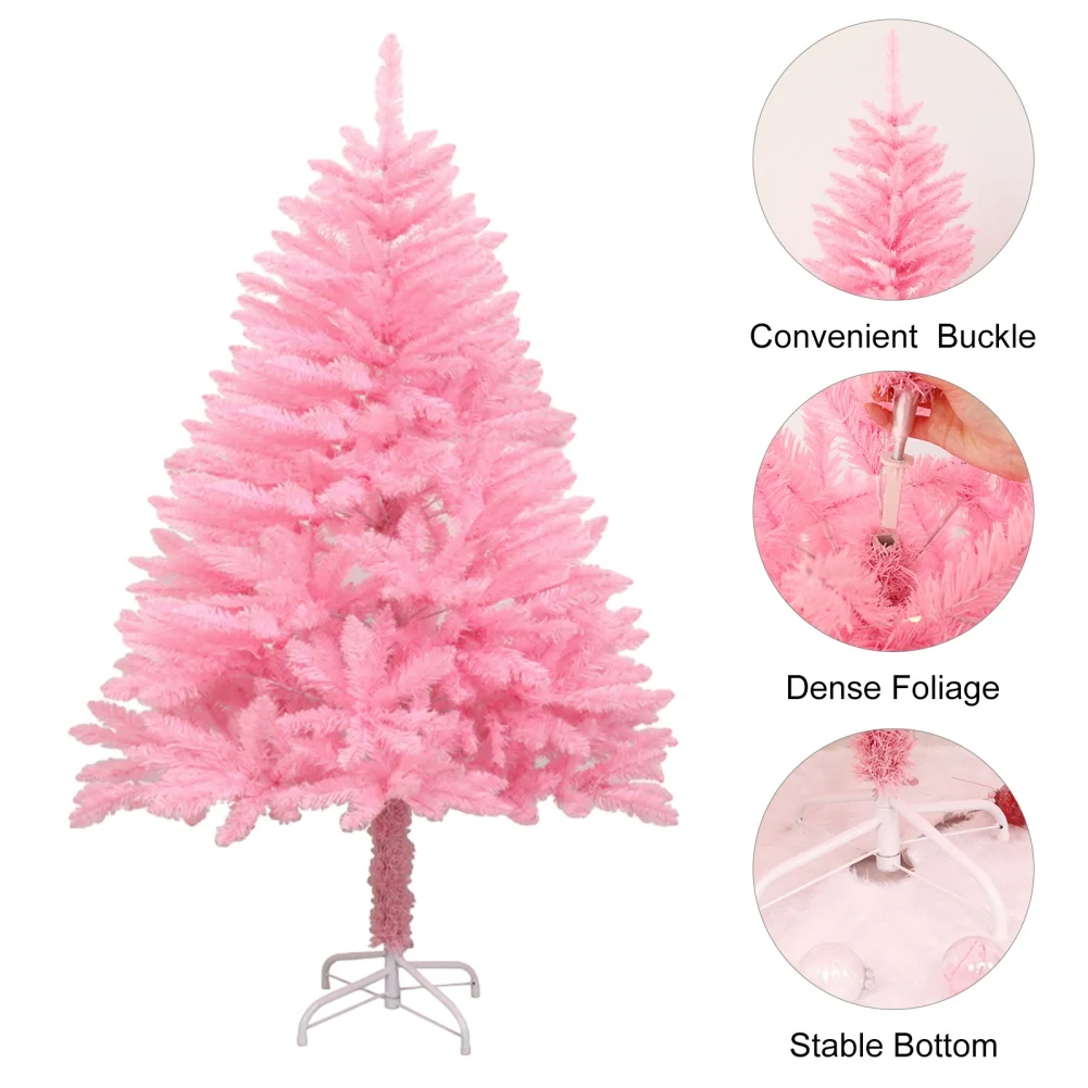 Artificial Classic Pine Christmas Tree with Metal Stand Christmas Ornaments Christmas Decorations