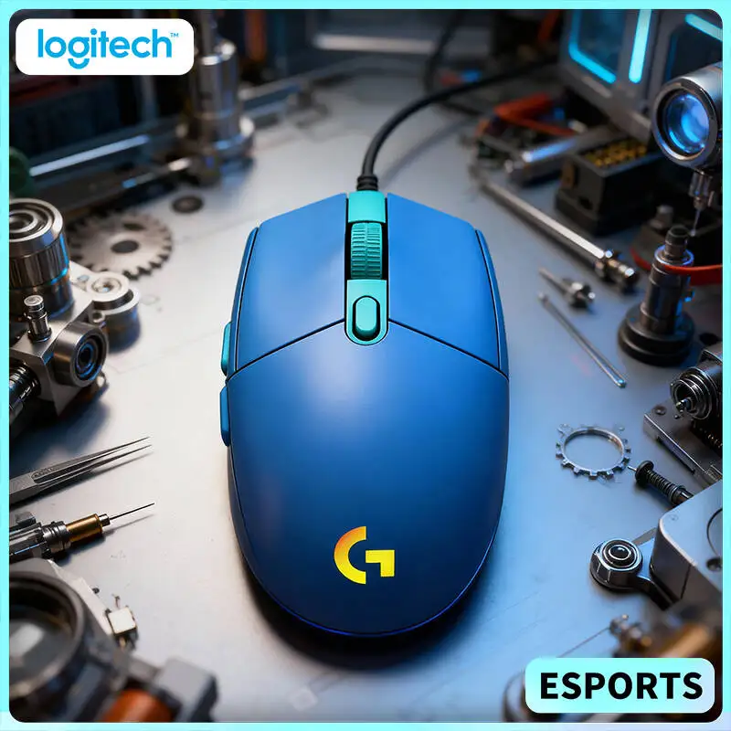 

Игровая мышь Logitech G102 Prodigy, сенсор HERO 8000 DPI, механические кнопки, RGB-подсветка, 6 кнопок для киберспортивных турниров