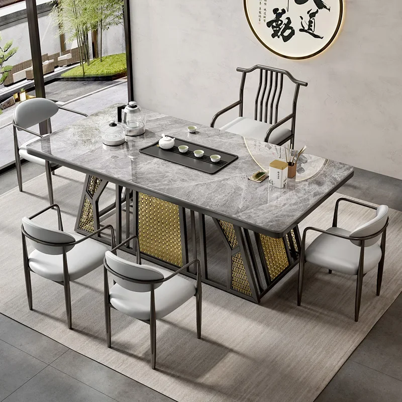 Household Brewing Stone Plate, conjunto de mesa, mesa de chá, varanda Kung Fu