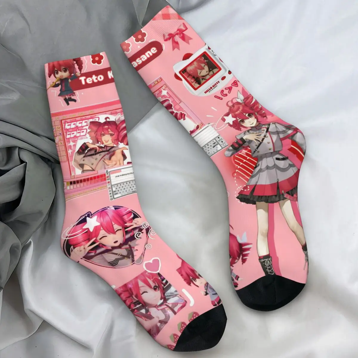 Pearto Poteto аниме Kasane Teto Virtual Singer чулки носки осенние противоскользящие носки унисекс мужские спортивные дышащие носки на открытом воздухе
