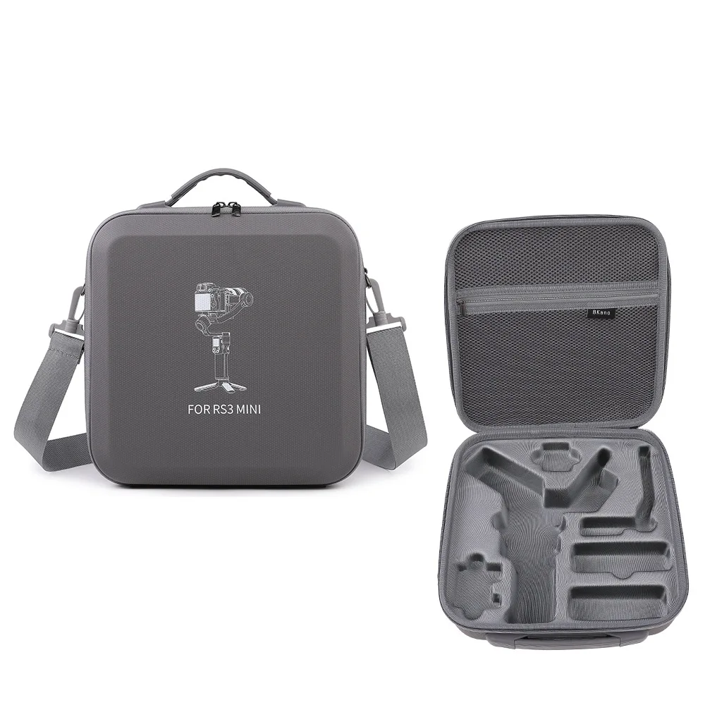 Estuche de almacenamiento estabilizador de cardán RS3 MINI para DJI RS3 MINI estuche de almacenamiento con correa para el hombro gris