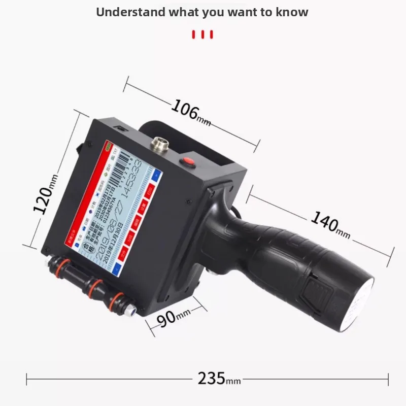Picture 5: Coding Machine Inkjet Printer Intelligent Digital Handheld Small Coding Machine Assembly Line Coding Production Date Bar QR Code