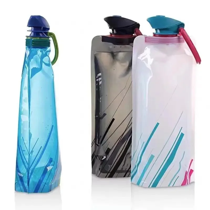 Botella plegable reutilizable – Frasco blando con mosquetón para pesca - imagen 4