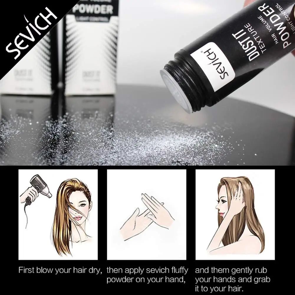 مسحوق سيفيتش للشعر المنفوش، مسحوق تصفيف الشعر، يدوم طويلاً، التحكم في الزيت، زيادة حجم الشعر، صالون معالجة الشعر #4
