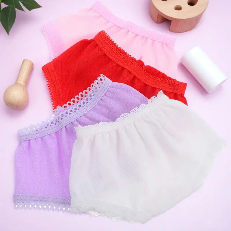 

Комплект из 4 трусиков для маленьких фигур, легкие трусики из полиэстера, яркие цвета, легко надевать, аксессуары для ролевых игр