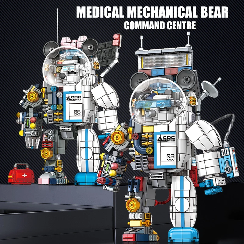 819 Pcs Technical Aerospace Space Astronaut Model Building Blocks City Spaceman Robot Moon Explore Toys For Blocks Kids Gifts