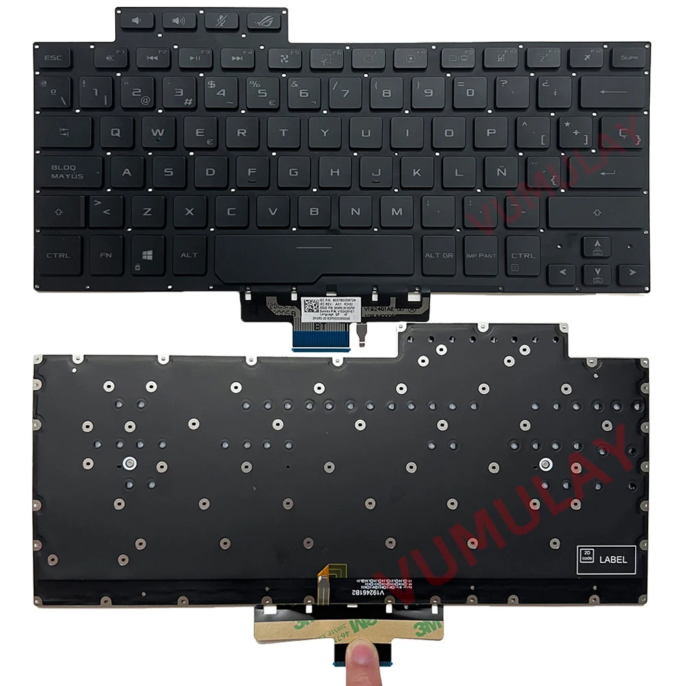 Spanish/Latin Backlit Keyboard for ASUS ROG Zephyrus G14 GA401QEC GA401QE GA401QM GA401IV GA401QC GA401QH GA401IU GA401IHR SP