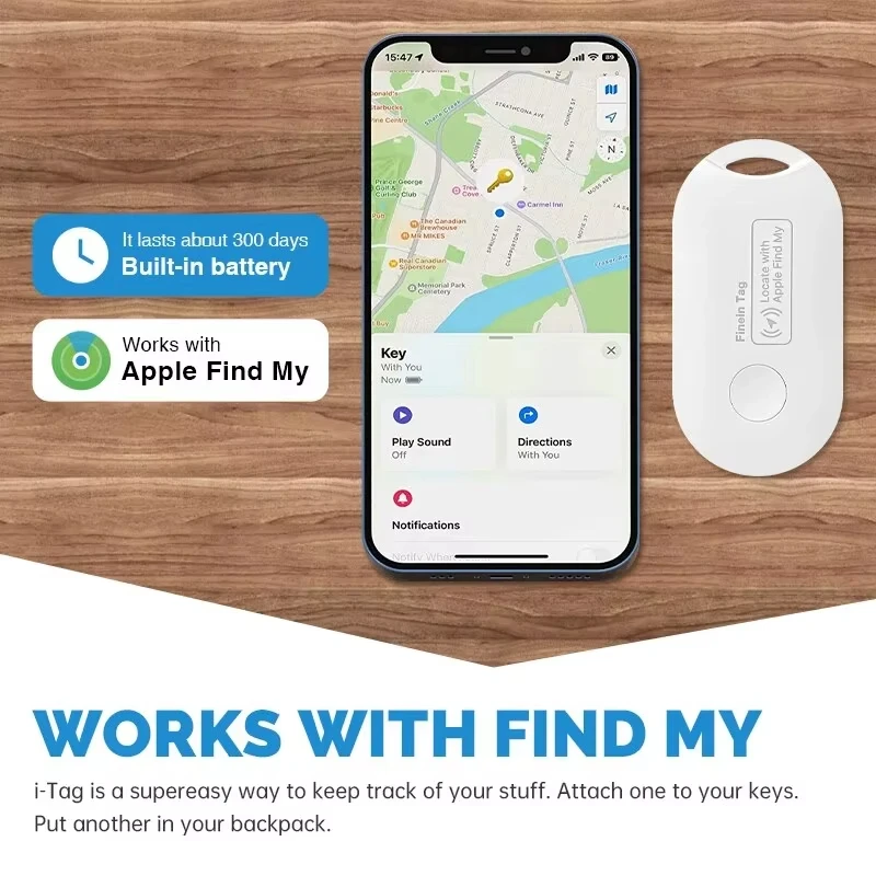 GPS Bluetooth Smart Tag For Apple IOS Find My Children Elder Mini Pet Car Lost Tracker image 4