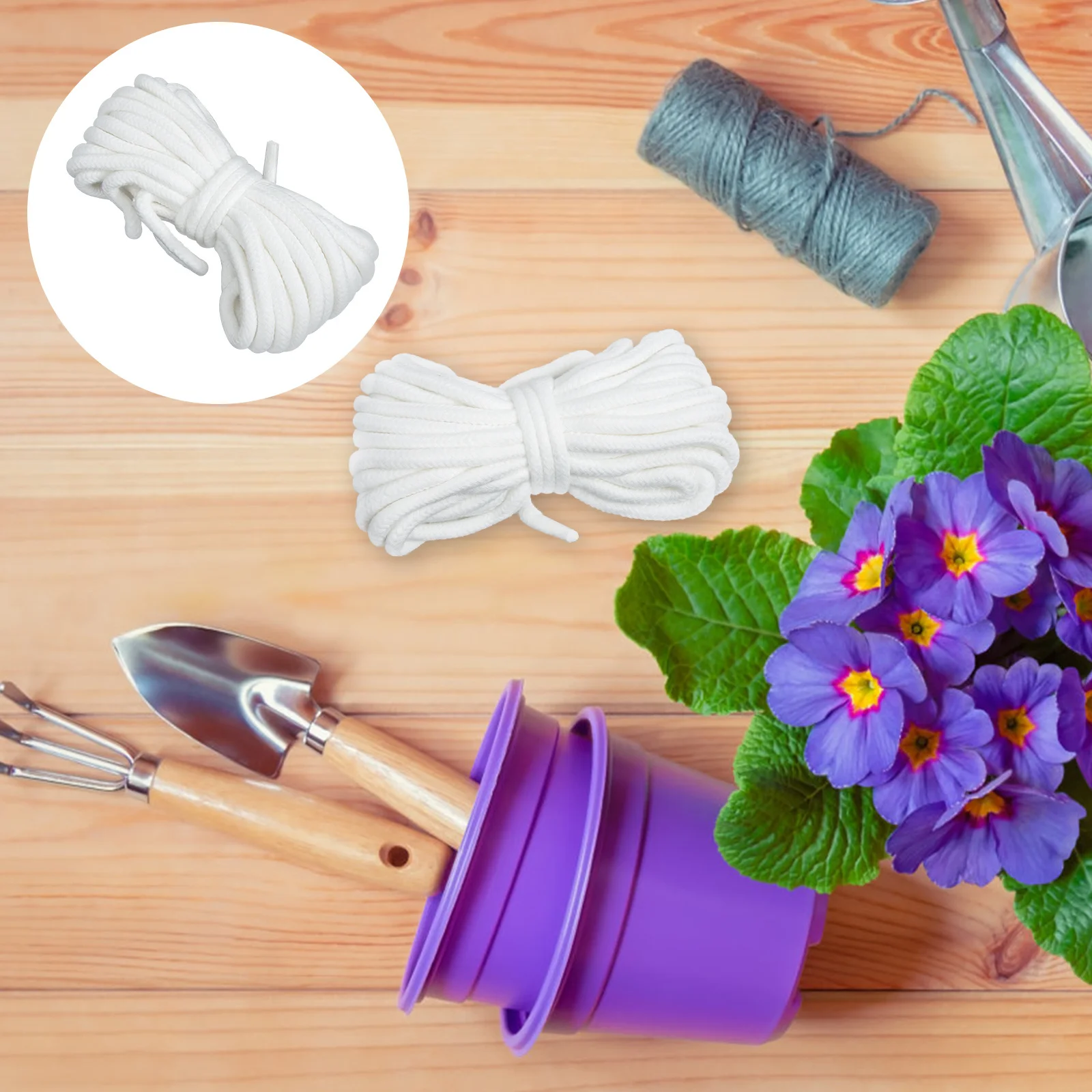 

1Set Automatic Rope Durable Cotton Cord Self Irrigation System for Indoor Potted Plants Flowerpot Plant Care