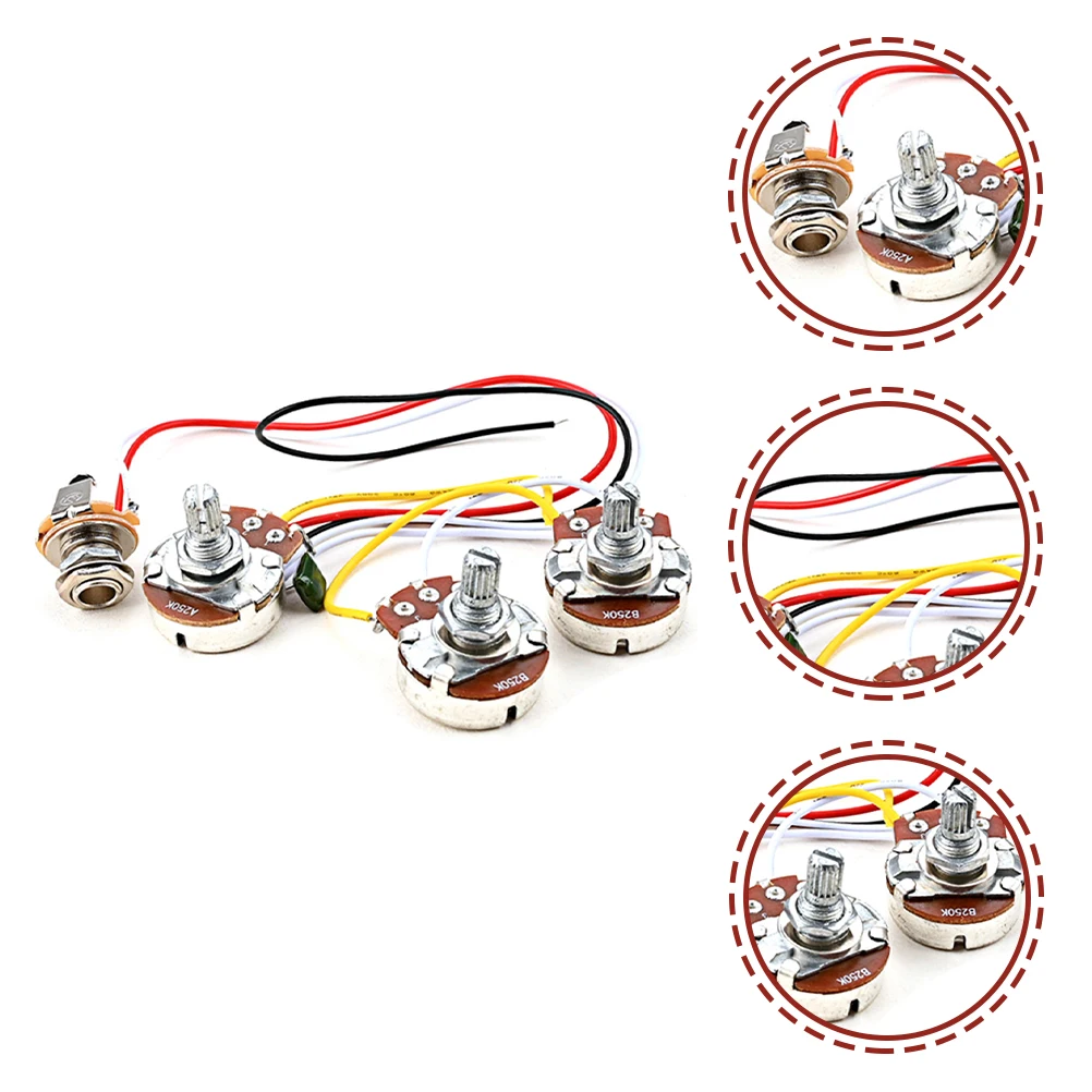 

Electric Guitar Electronics Potentiometer Plate Harness for Supplies Guitars