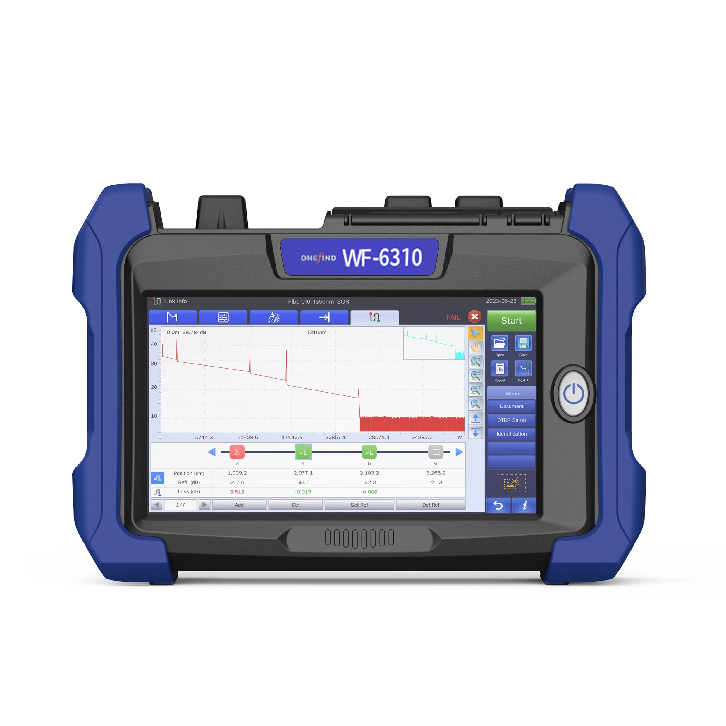 

Onefind WF6310 1310/1550/1625nm 32/30/28dB PON OTDR