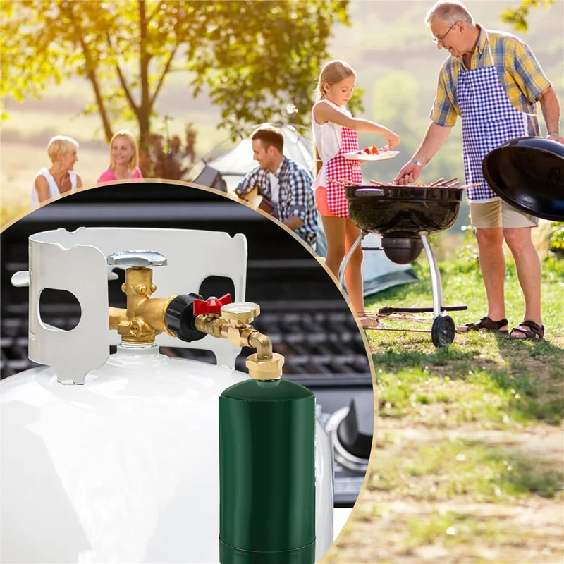 

FAST-7 шт. адаптер давления 90-градусный адаптер давления для заправки пропана с клапаном и наборами манометров для бака с пропаном QCC1