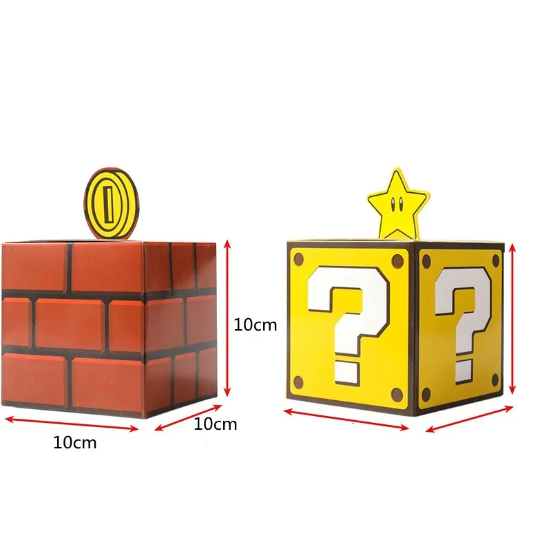 10pcs Question Mark Blocks Game Peripherals Candy Box Party Supplies Lucky Star Anime Figure Ornaments Birthday Gifts DIY Toys - view 4