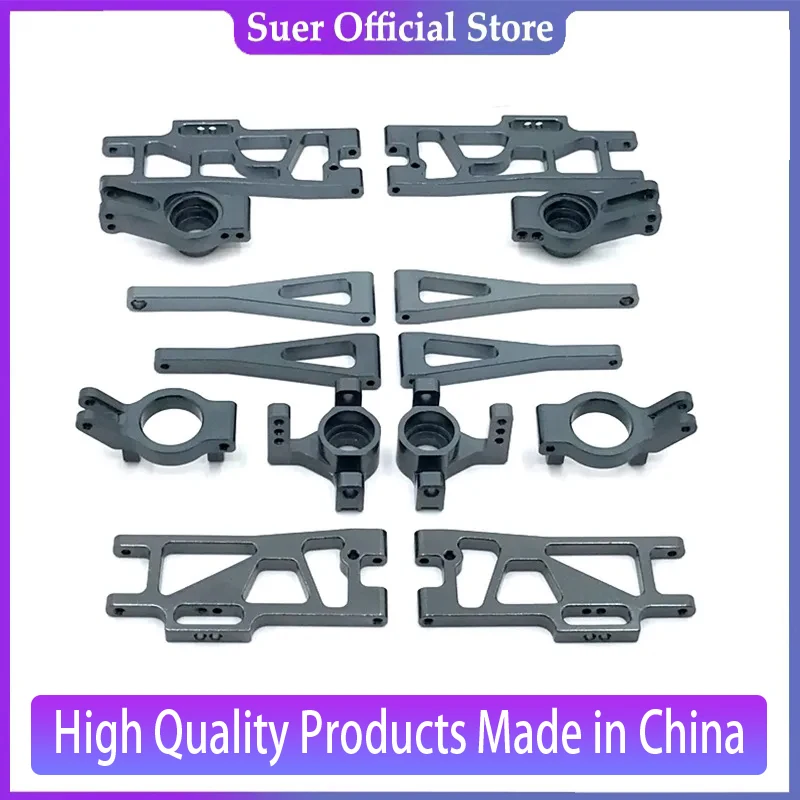 WLtoys 12402-A 104009 RC Car Truck Grey All Metal Upgrade Parts Wheel Seat Tire Shock Absorbers Arm Chassis Reinforcement For