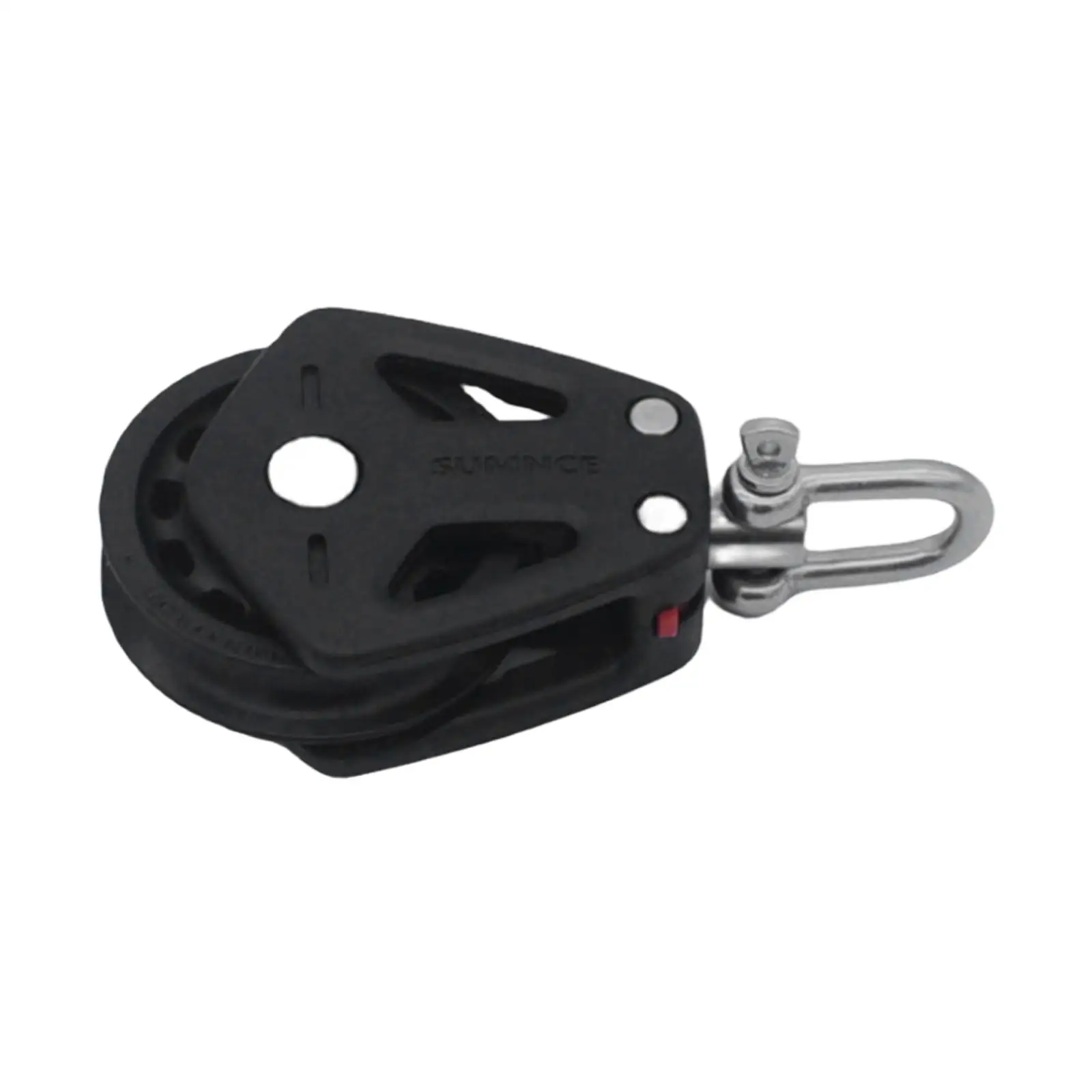 

Pulley Block Stainless Steel Nylon Wheel Deck Rigging Smooth Bearing Rope Hanging Swivel Pulley Bearing Block for Kayak Canoe