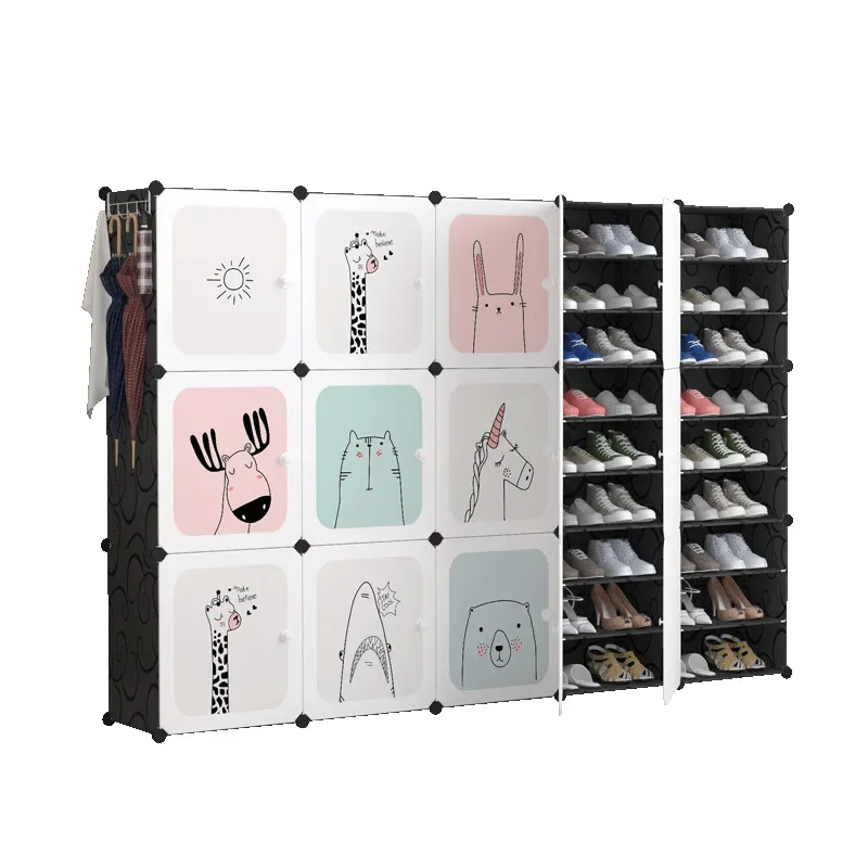 Shoe cabinet household entrance porch cabinet balcony locker plastic assembly economy large capacity simple modern shoe rack