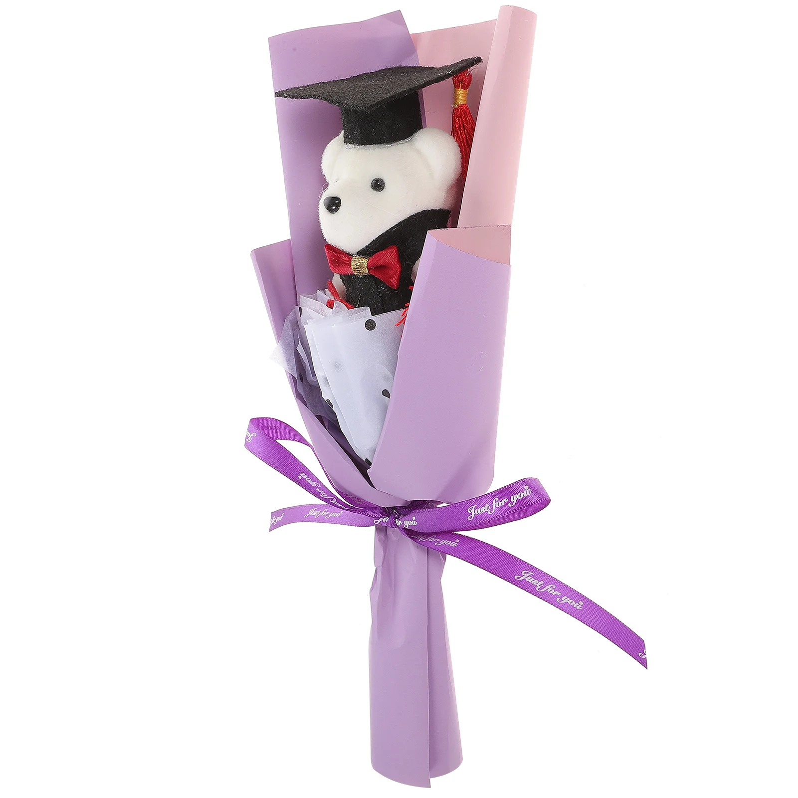 

Gift Graduation Bear Bouquet Aunt and Uncle Gifts Banquet Decorate Graduates Accessories Purple