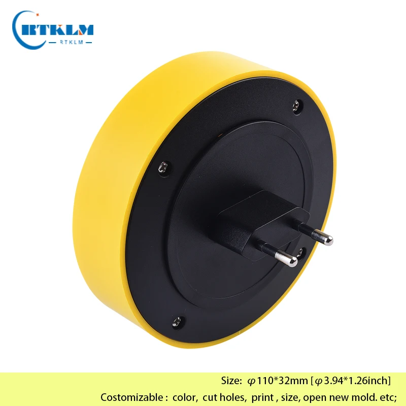 Wall-Mounted Junction Box DIY Round Eu plug housing plastic enclosure Plastic Electronics Enclosure 100*32mm