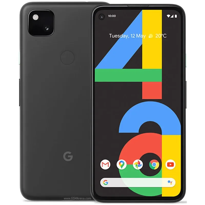 Originele ontgrendelde Google Pixel 4a mobiele telefoon smartphone 128GB Rom 5.81 "NFC Octa-Core vingerafdruk 4G Pixel 4a mobiele telefoon