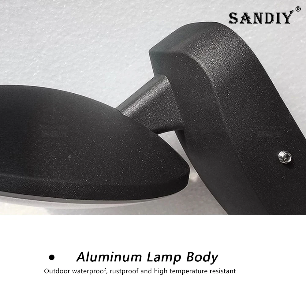 SANDIY 2025 New LED Outdoor Wall Light Housing Kit Outdoor Spotlight Modern Villa Community Balcony Mall Project Lighting