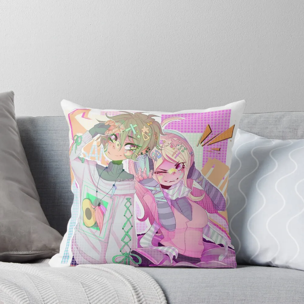 10,aro Amami - Kaede Akamatsu [Pastel Amamatsu Danganronpa v3] декоративная подушка Рождественская подушка