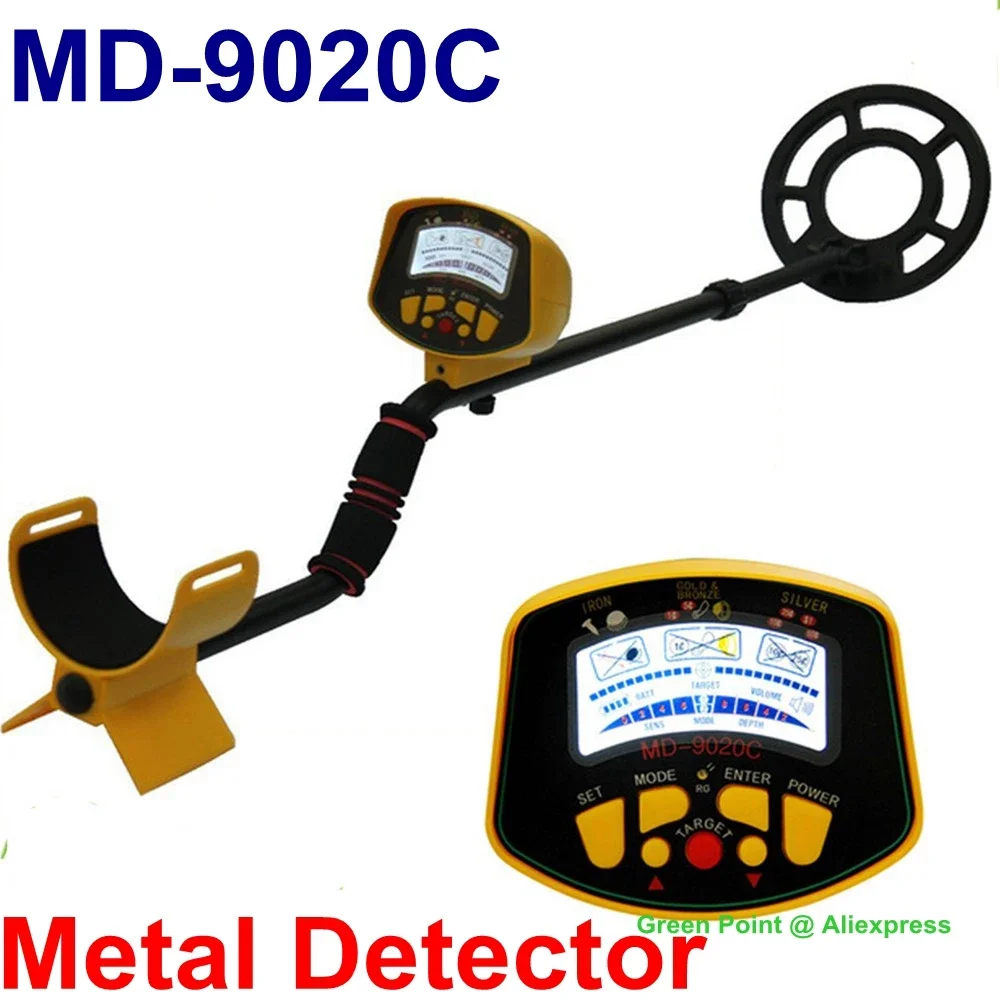 MD-9020C Professional Underground Metal Detector With LCD Display Adjustable Treasure Hunter Finder Pinpoint Gold Search Tools