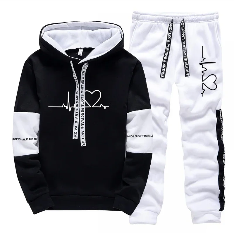 2026 Autumn Winter Hoodie Sets Women Tracksuit Casual Hoodies Sweatshirt Piece Set Women Pullover Hoodie Fashion Streetwears