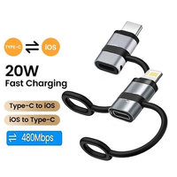 For IOS Female To USB C Male Converter Type C To iPhone Adapter Fast Charging Adaptador For iPhone 15 14 13 Pro Max iPad Airpods